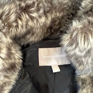 Banana Republic Faux Fur Vest